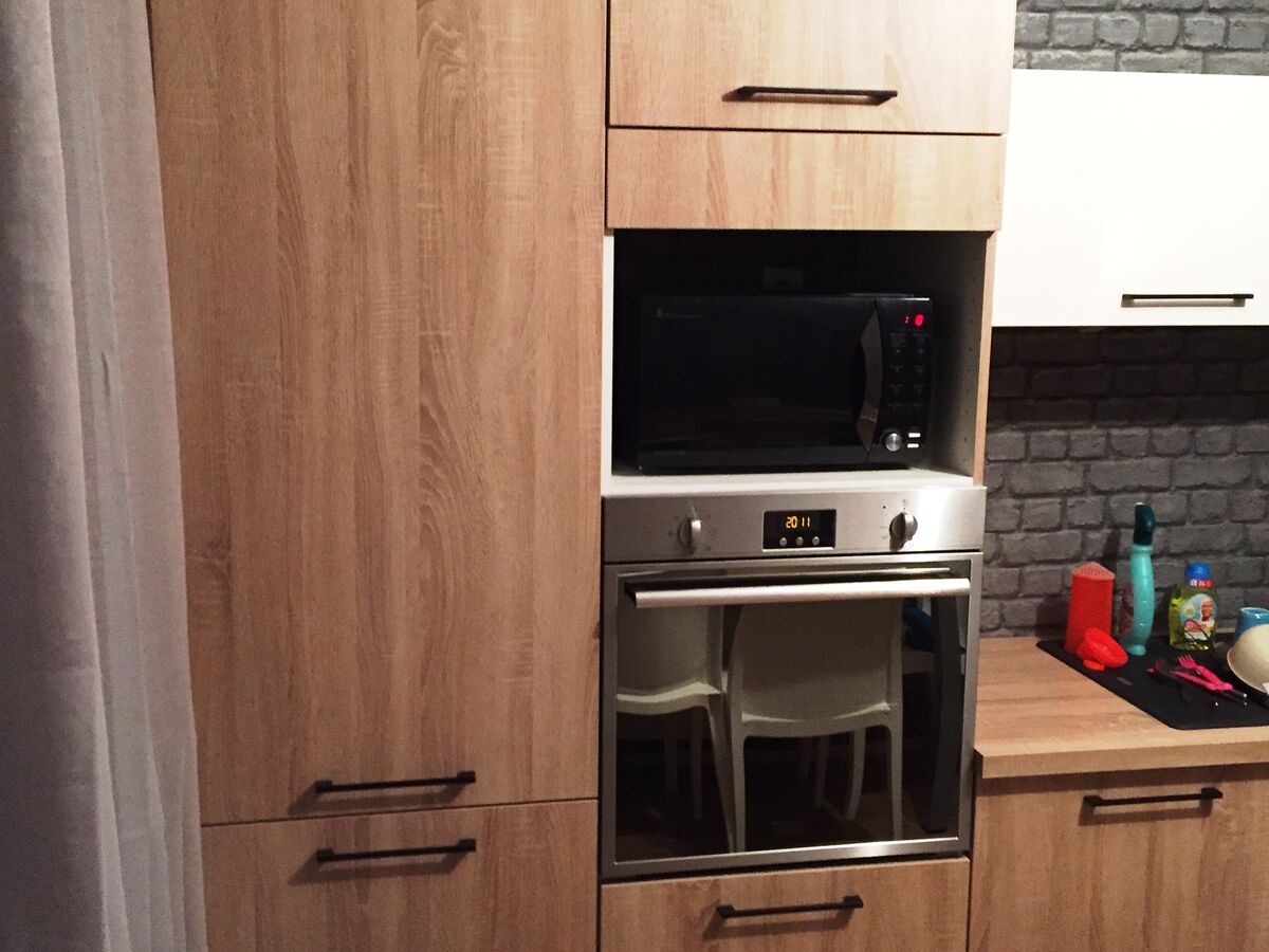 Cuisine avant-après sur mesure Vega + Chêne timber