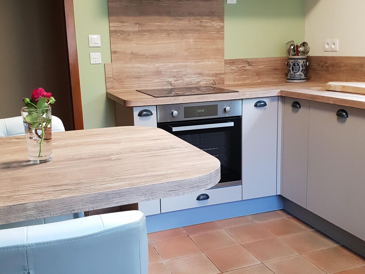 Cuisine avant-après sur mesure Color laque Taupe Mat