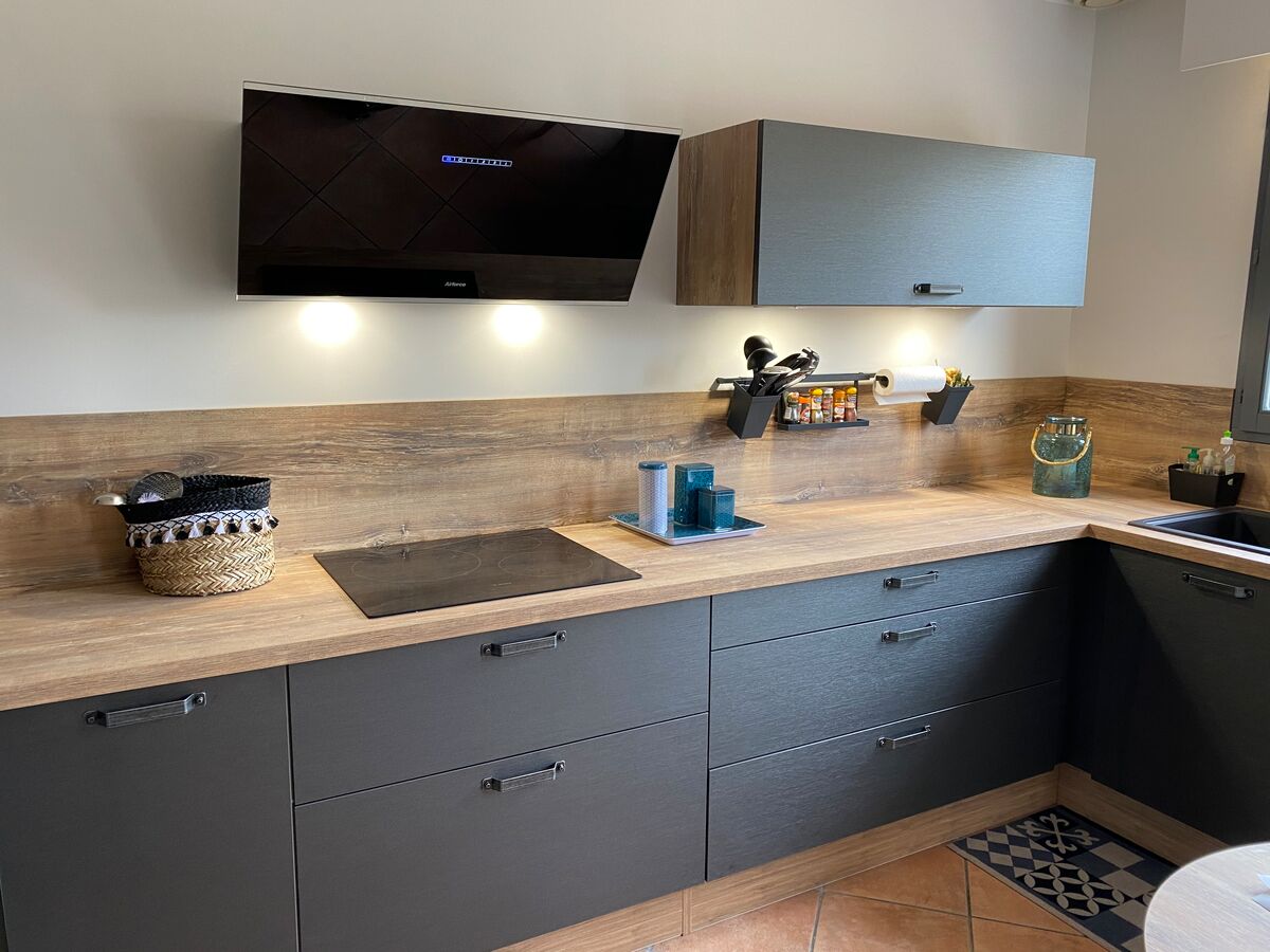 Cuisine équipée sur mesure VISTA Métal Brossé