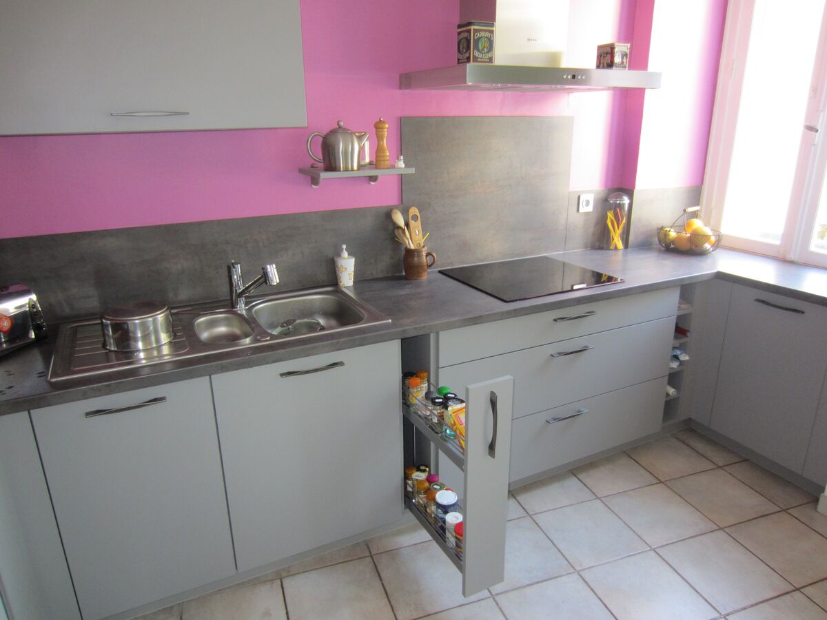 Rénovation cuisine sur mesure Trend + Gris minéral