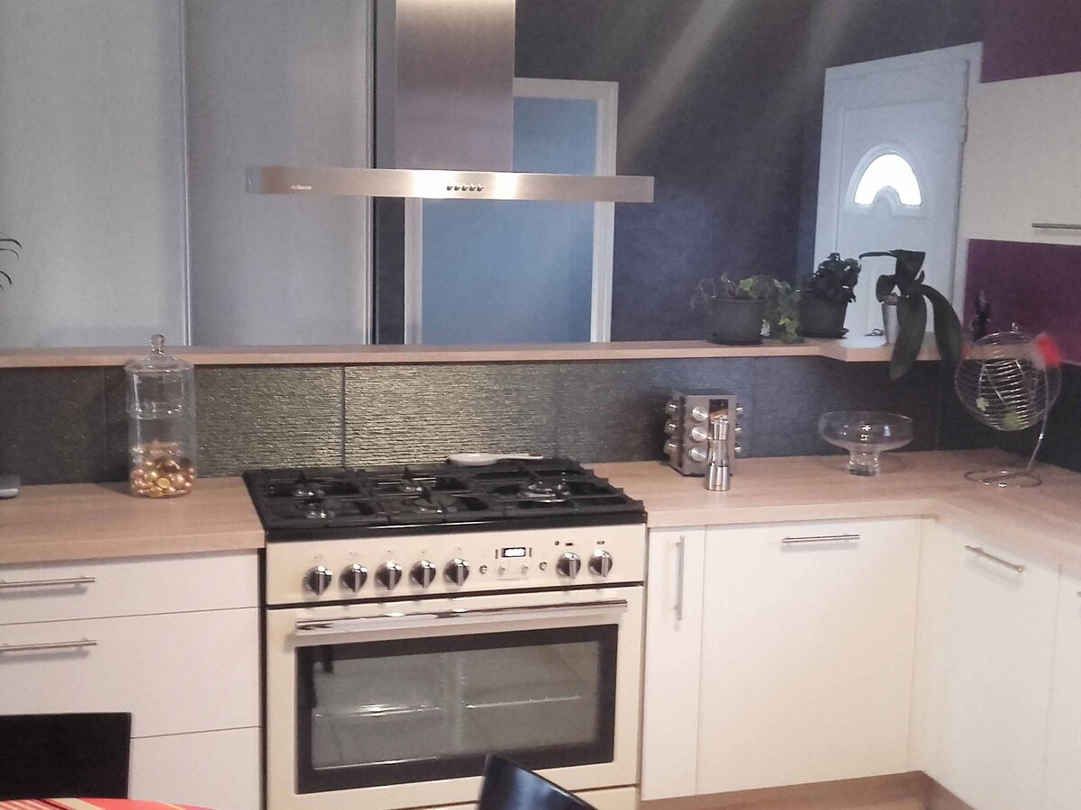 Rénovation cuisine sur mesure Vega Prem'S Pannacotta mat