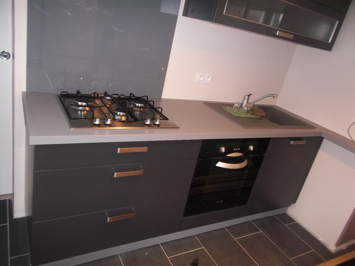 Rénovation cuisine sur mesure Trend + Quartz métal