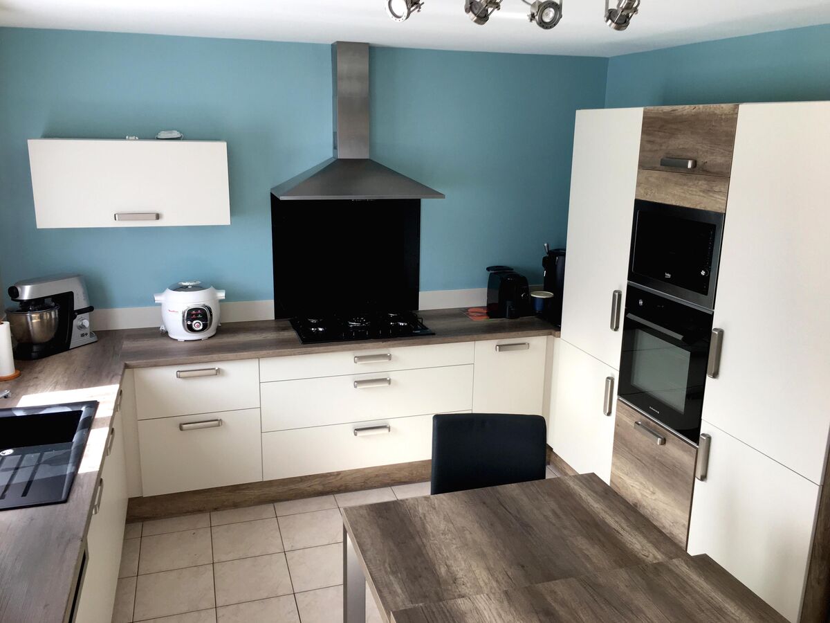 Rénovation cuisine sur mesure Vega Prem'S Blanc