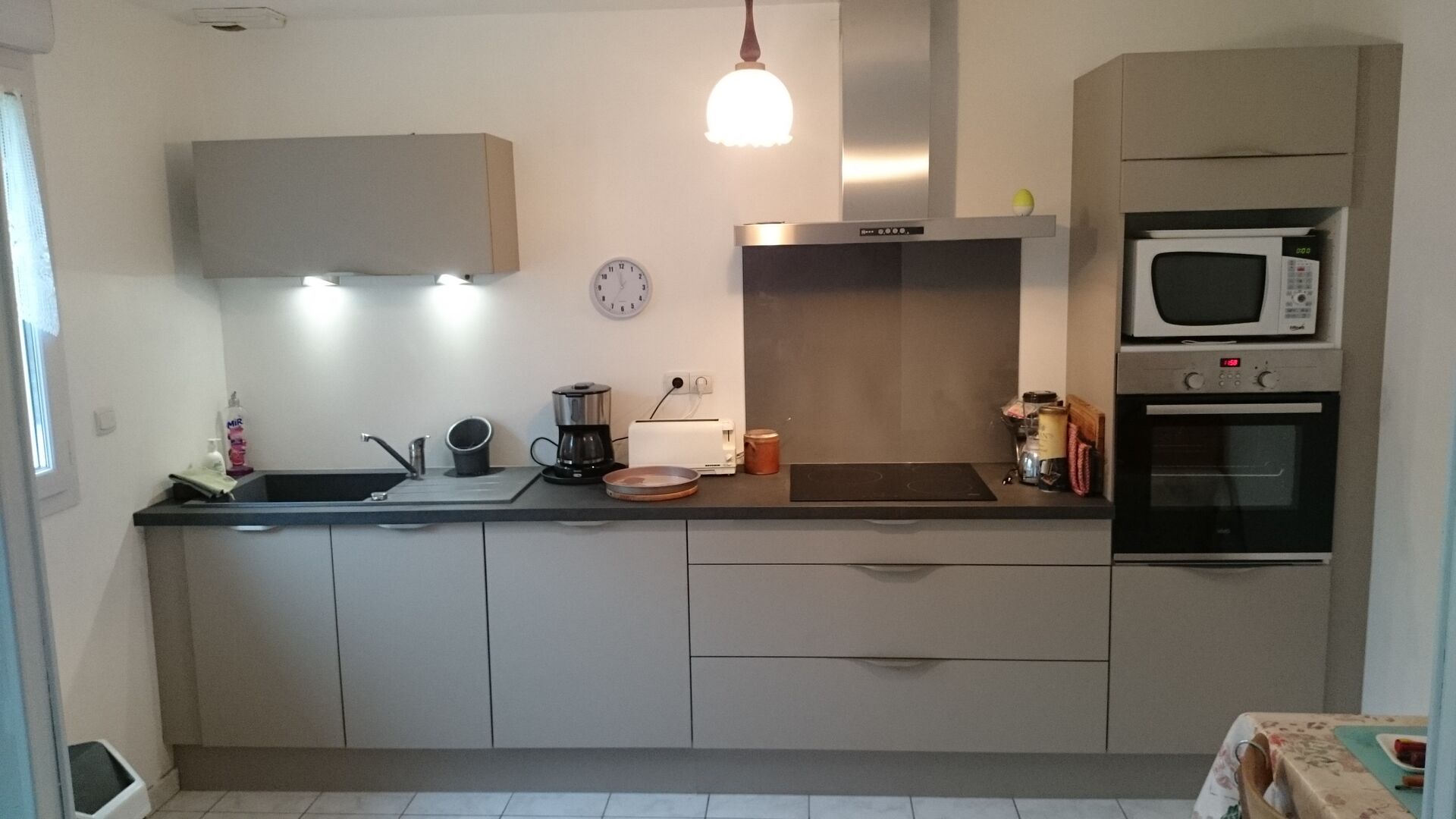 Cuisine équipée sur mesure Vega Prem'S Gris minéral