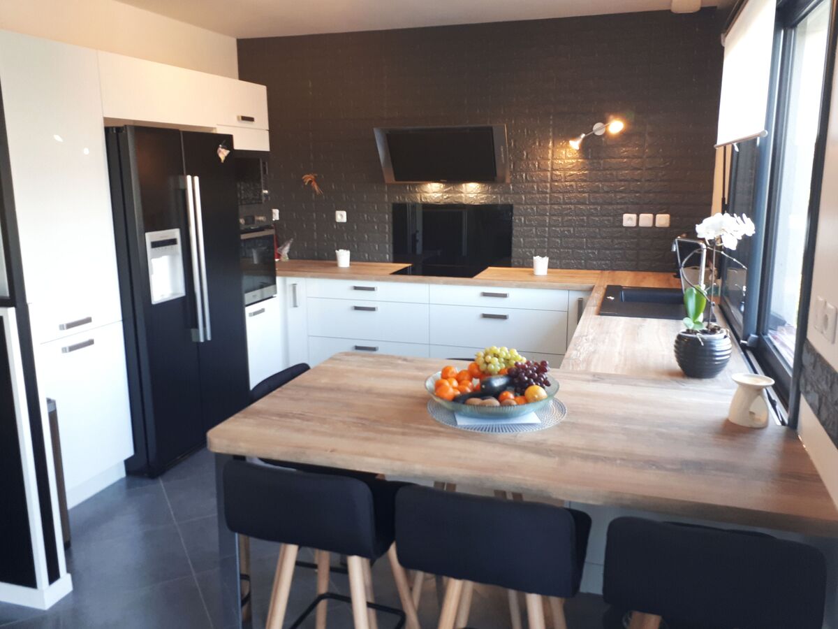 Cuisine équipée sur mesure Pétilla Blanc Brillant