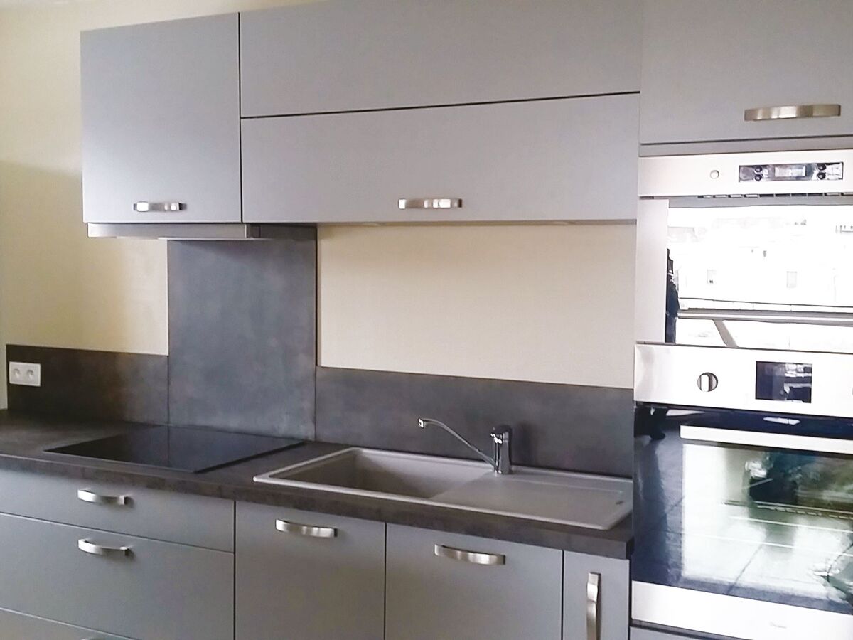Rénovation cuisine sur mesure Trend + Gris minéral
