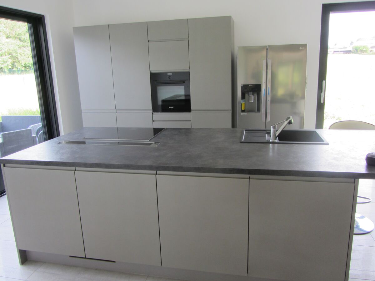 Rénovation cuisine sur mesure Pure Laque Laqué Taupe Mat