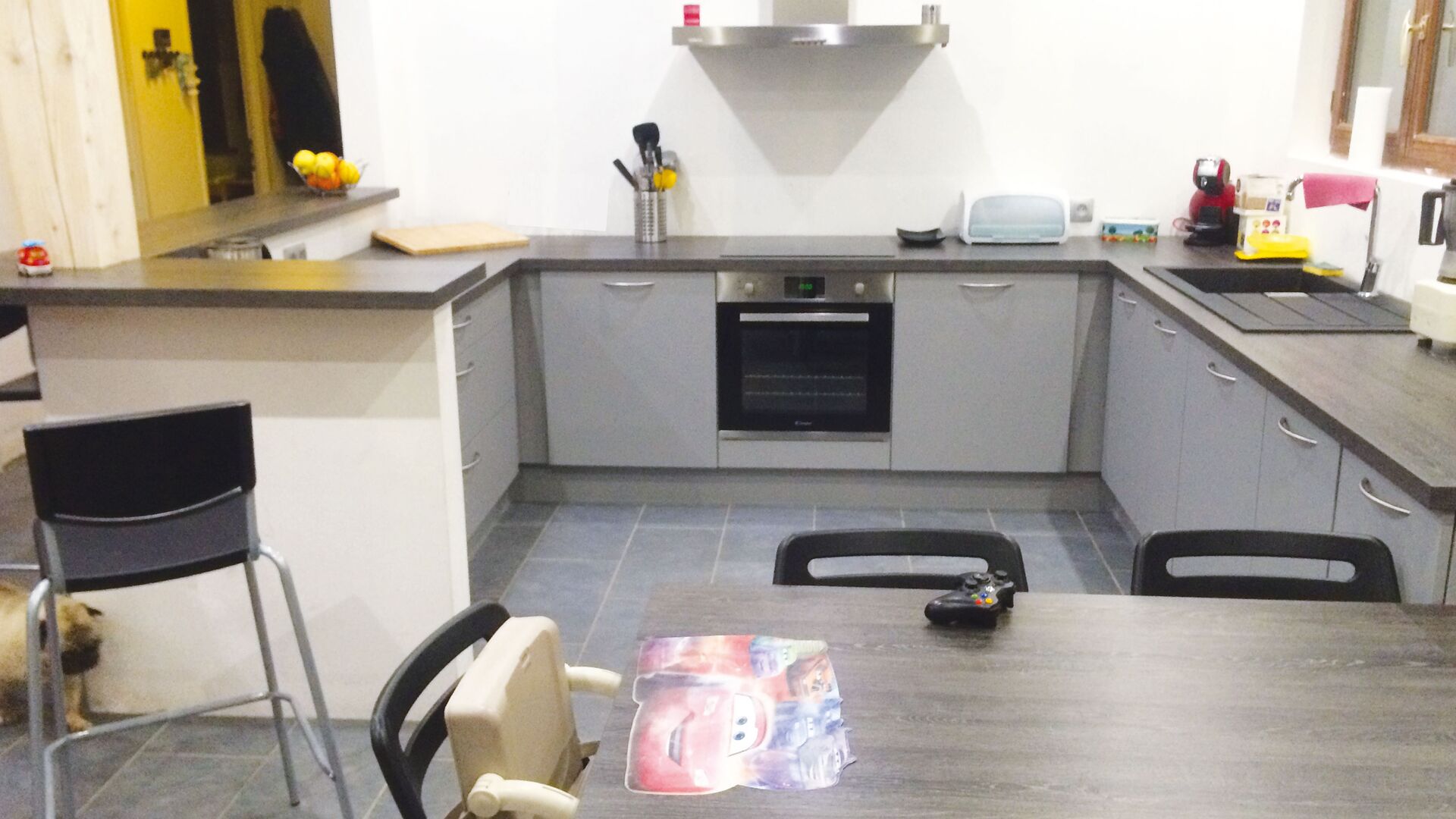 Cuisine équipée sur mesure Vega Prem'S Gris minéral