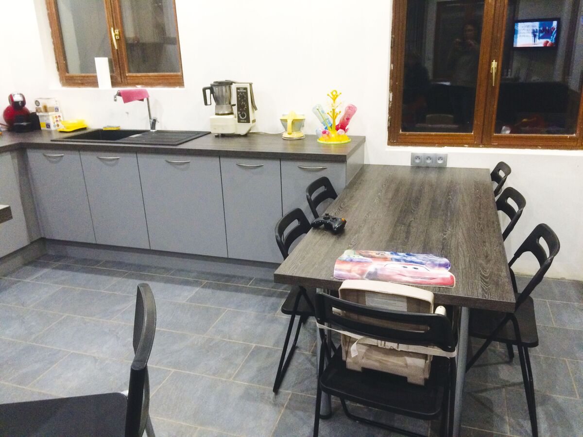 Cuisine avant-après sur mesure Vega Prem'S Gris minéral