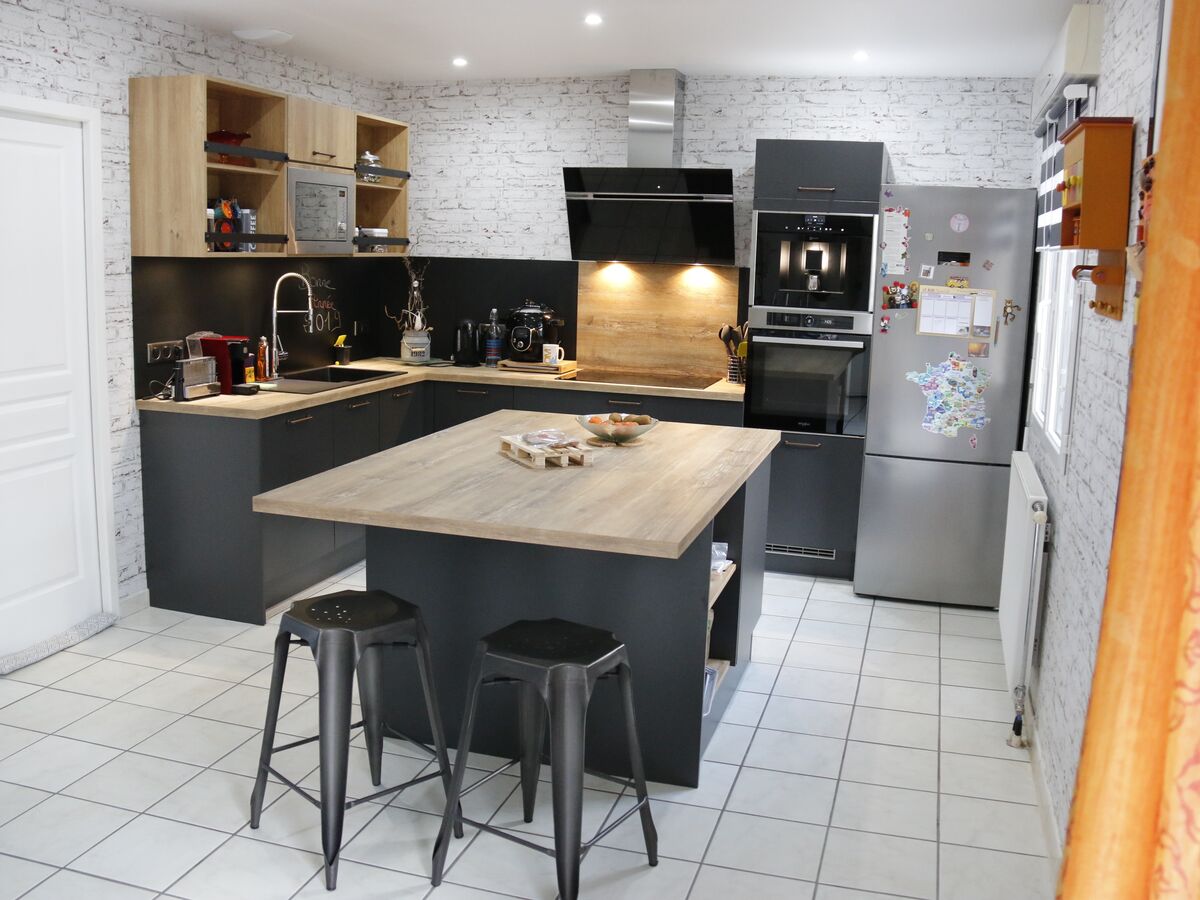 Cuisine équipée sur mesure Vega Prem's Ombre Soft & Trend Chêne Honey