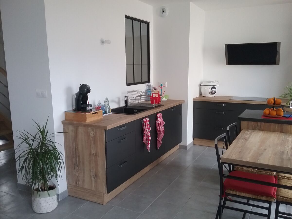 Cuisine avant-après sur mesure Label Métal Brossé