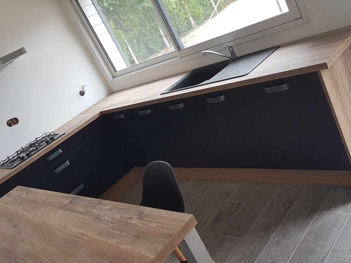 Rénovation cuisine équipée sur mesure Vega Prem's Black