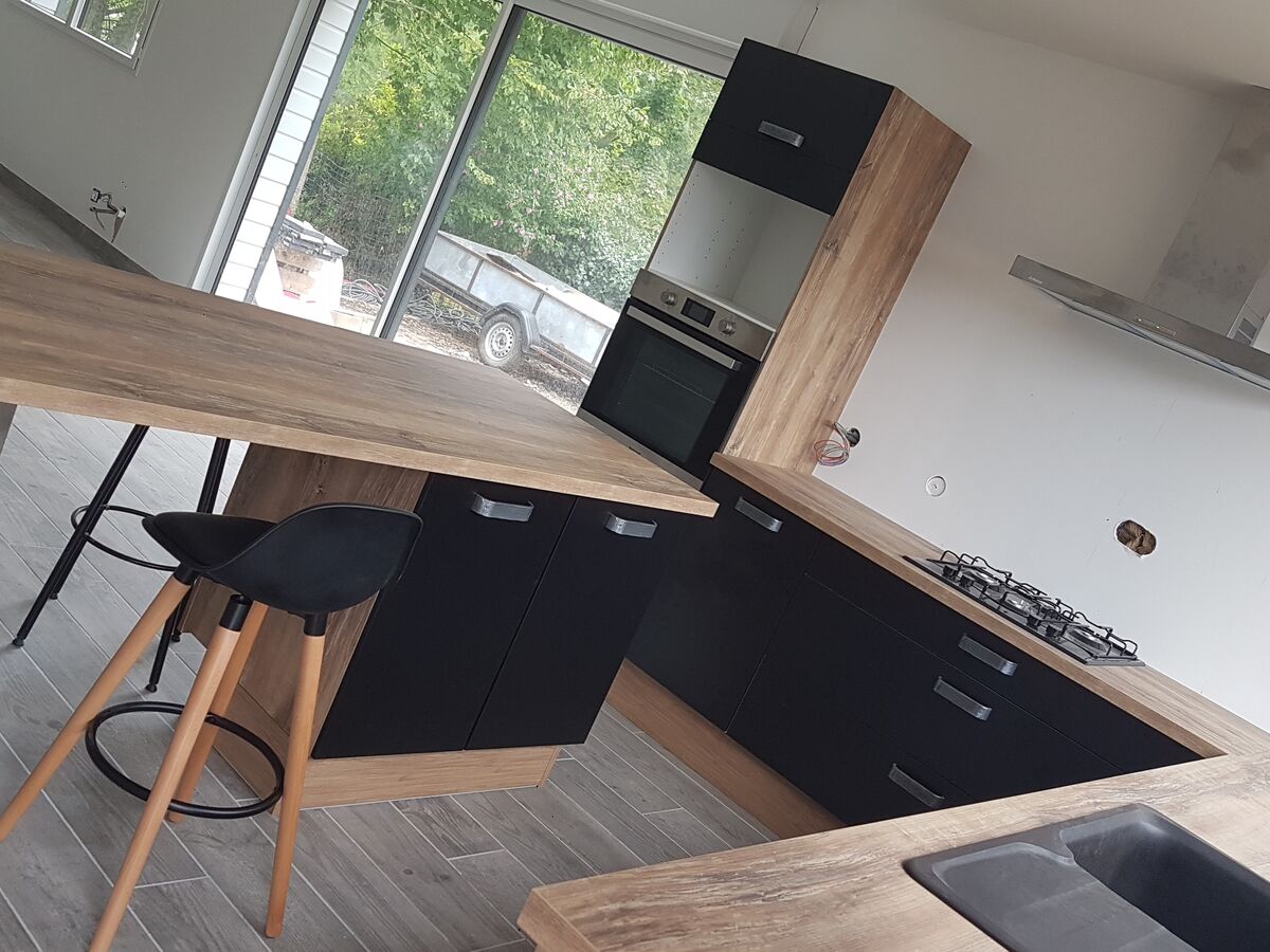 Cuisine avant-après sur mesure Vega Prem's Black