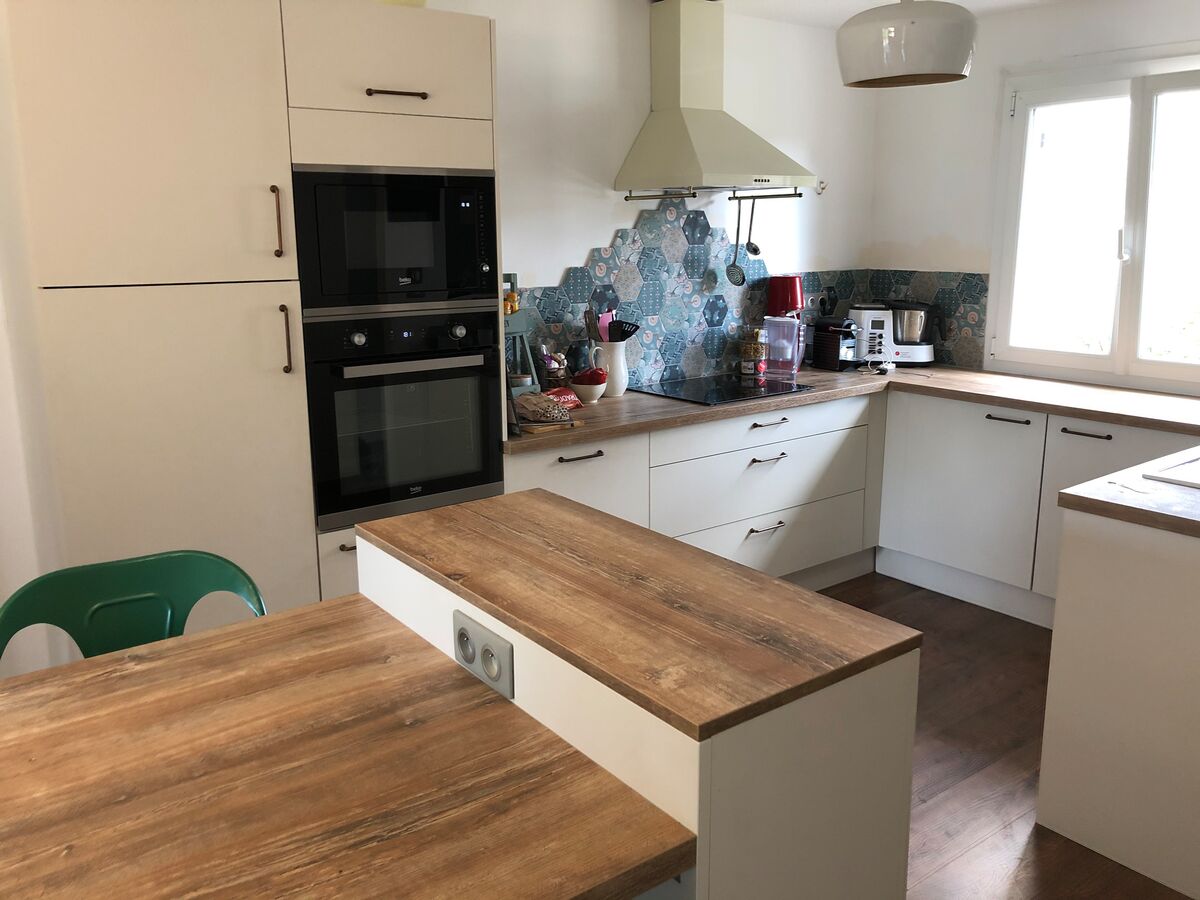 Rénovation cuisine équipée sur mesure Trend Pannacotta Mat