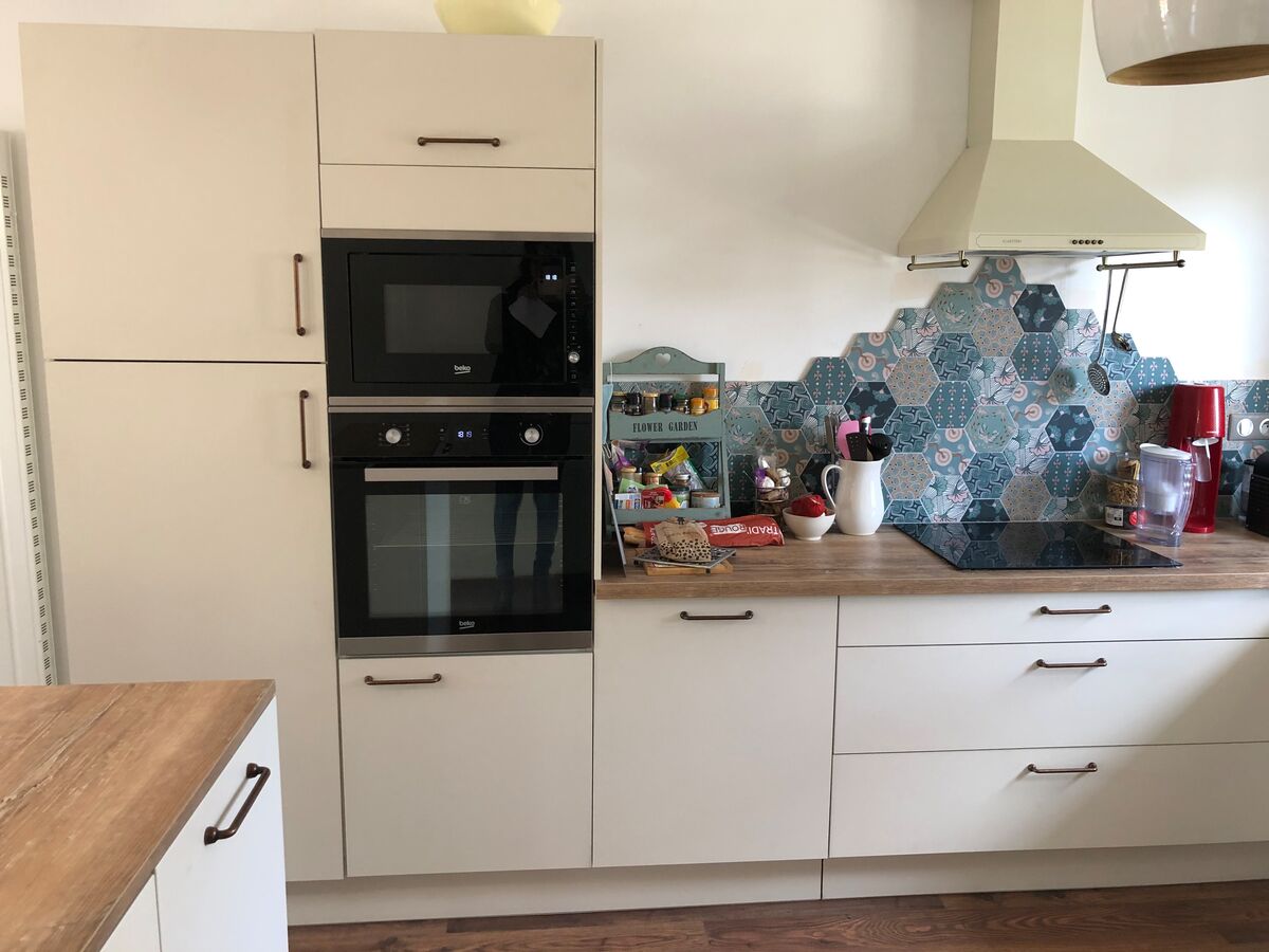 Cuisine avant-après sur mesure Trend Pannacotta Mat