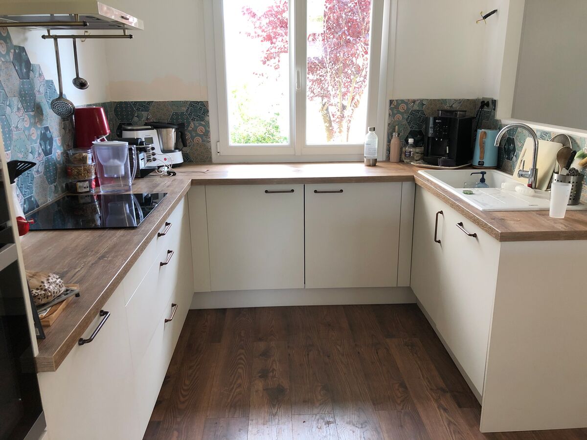 Cuisine avant-après sur mesure Trend Pannacotta Mat