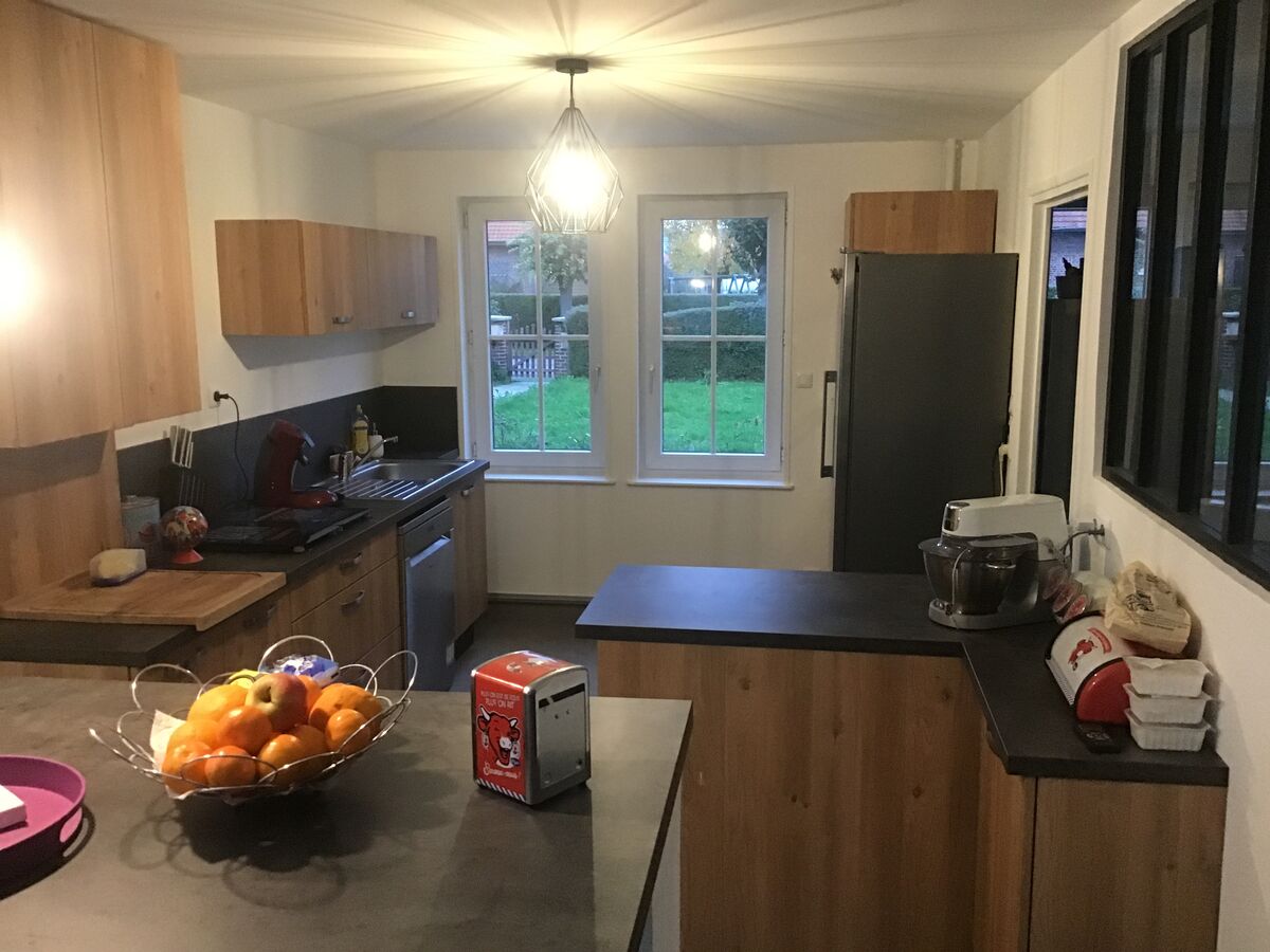 Rénovation cuisine équipée sur mesure Vega Plus Chêne Honey