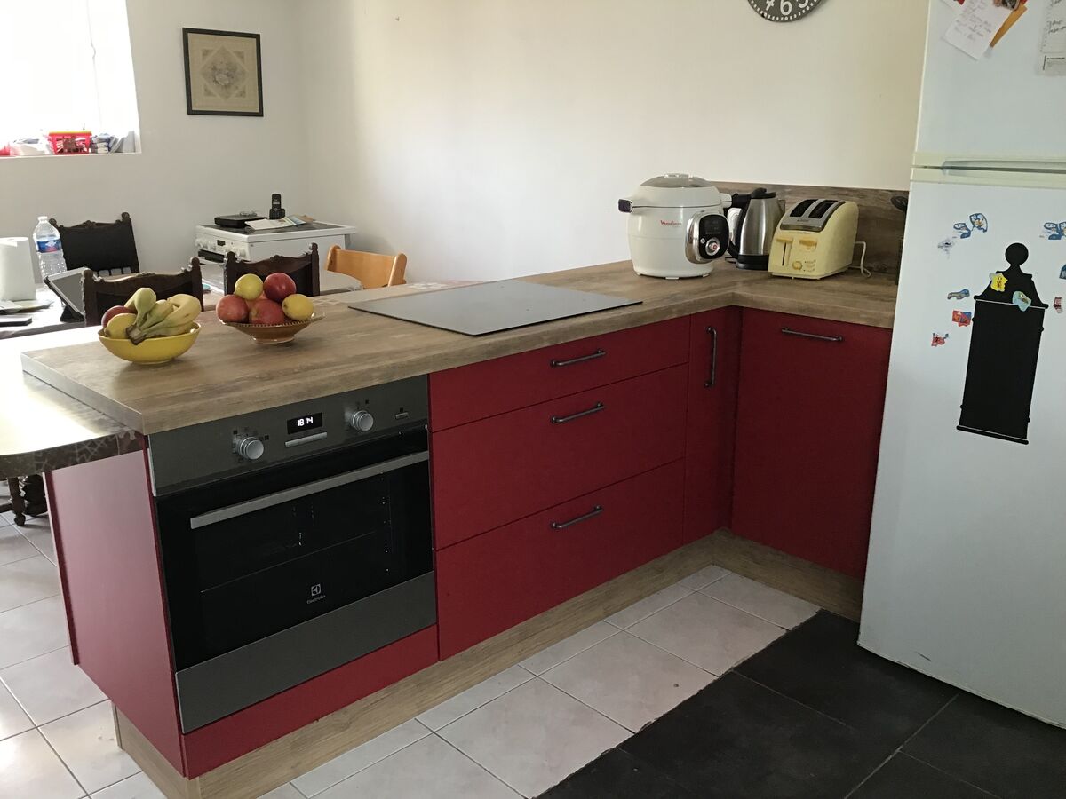 Cuisine avant-après sur mesure Vega Plus Blanc