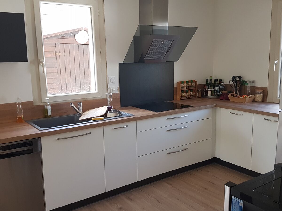 Rénovation cuisine sur mesure Vega Prem'S Blanc