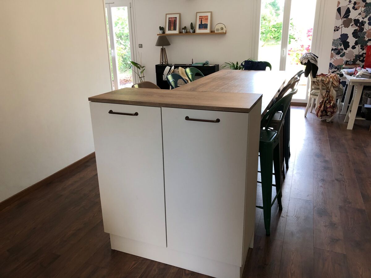 Cuisine avant-après sur mesure Trend Pannacotta Mat