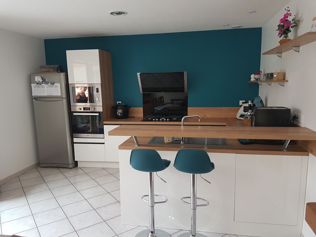 Cuisine équipée sur mesure Light Blanc Brillant