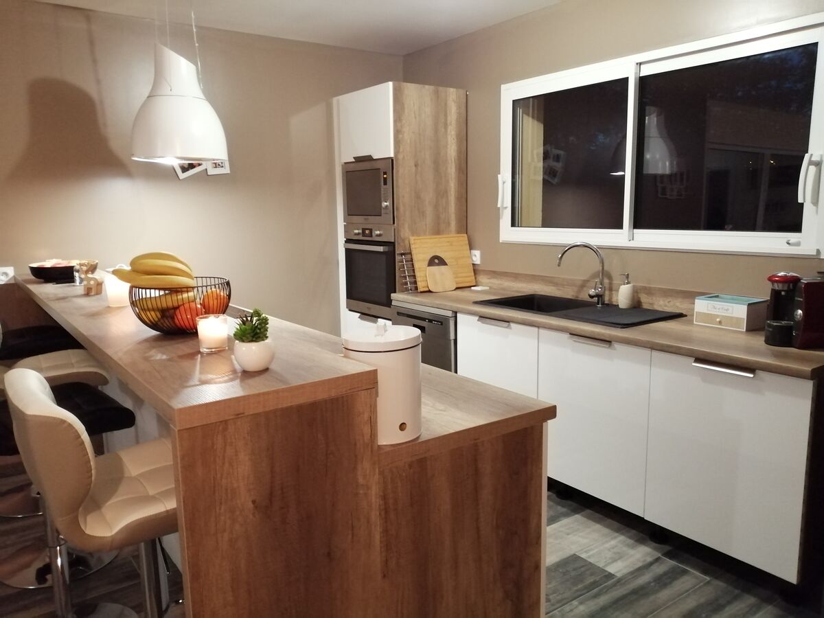 Rénovation cuisine équipée sur mesure Light Blanc Brillant