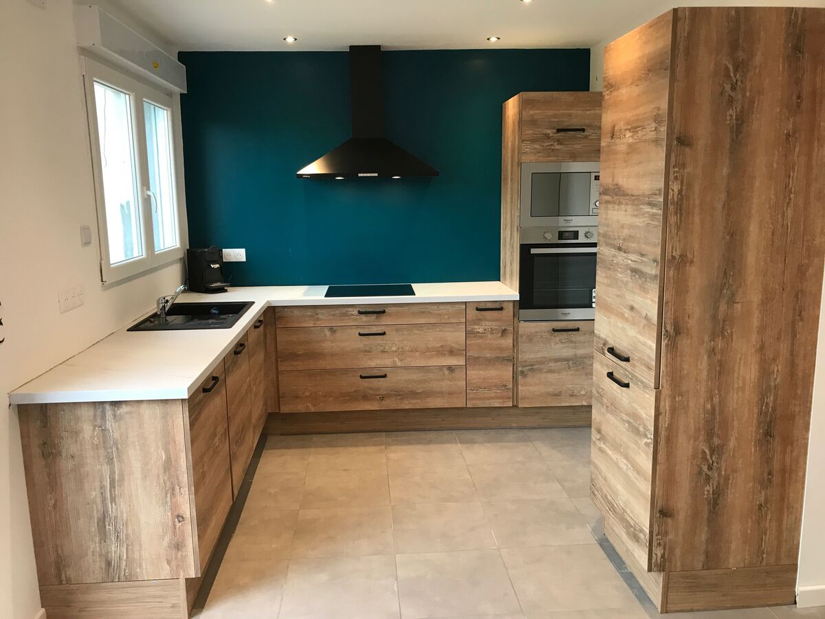 Rénovation cuisine équipée sur mesure Vega Hipster Wood