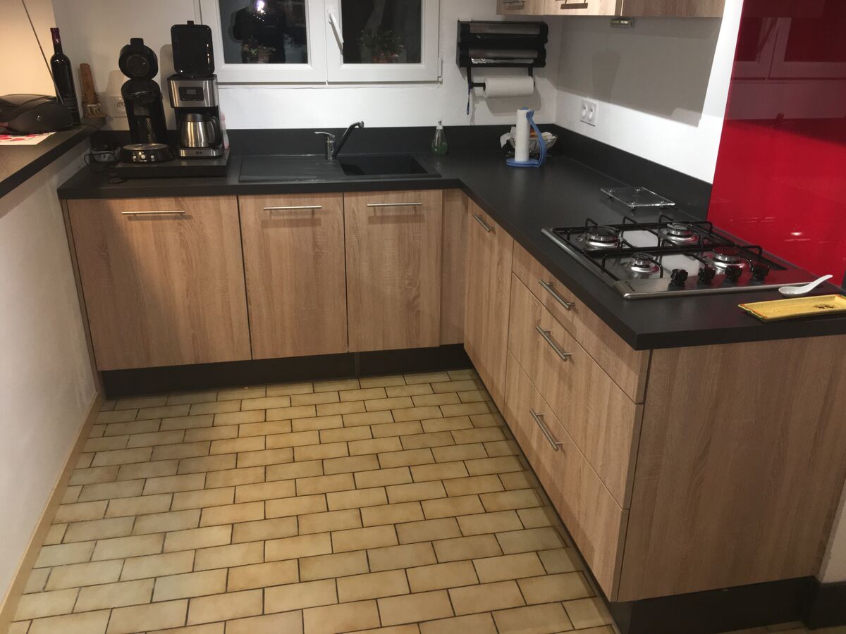 Rénovation cuisine équipée sur mesure Vega Chêne Timber