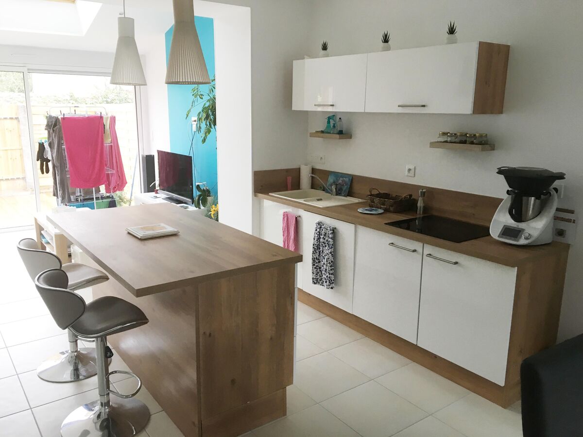 Cuisine équipée sur mesure Petilla Blanc Brillant