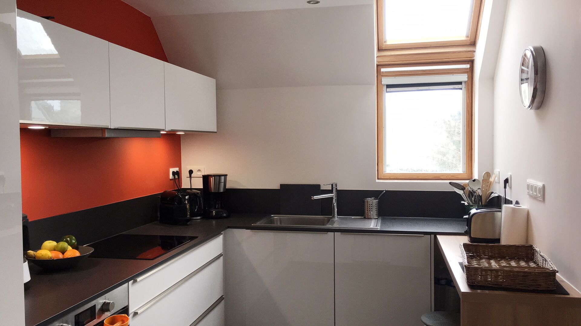 Cuisine équipée sur mesure Pétilla Blanc Brillant