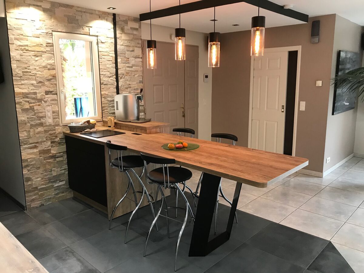 Cuisine avant-après sur mesure Pearl Noir Pearl