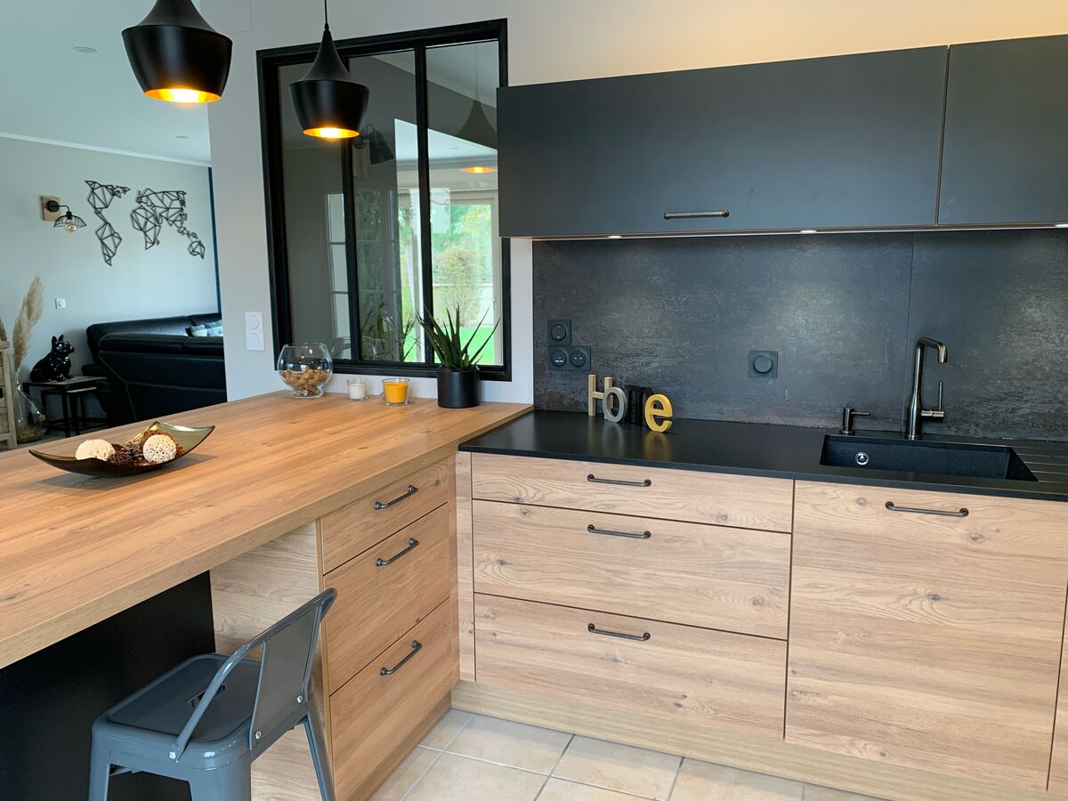 Cuisine avant-après sur mesure Trend Dark Fusion