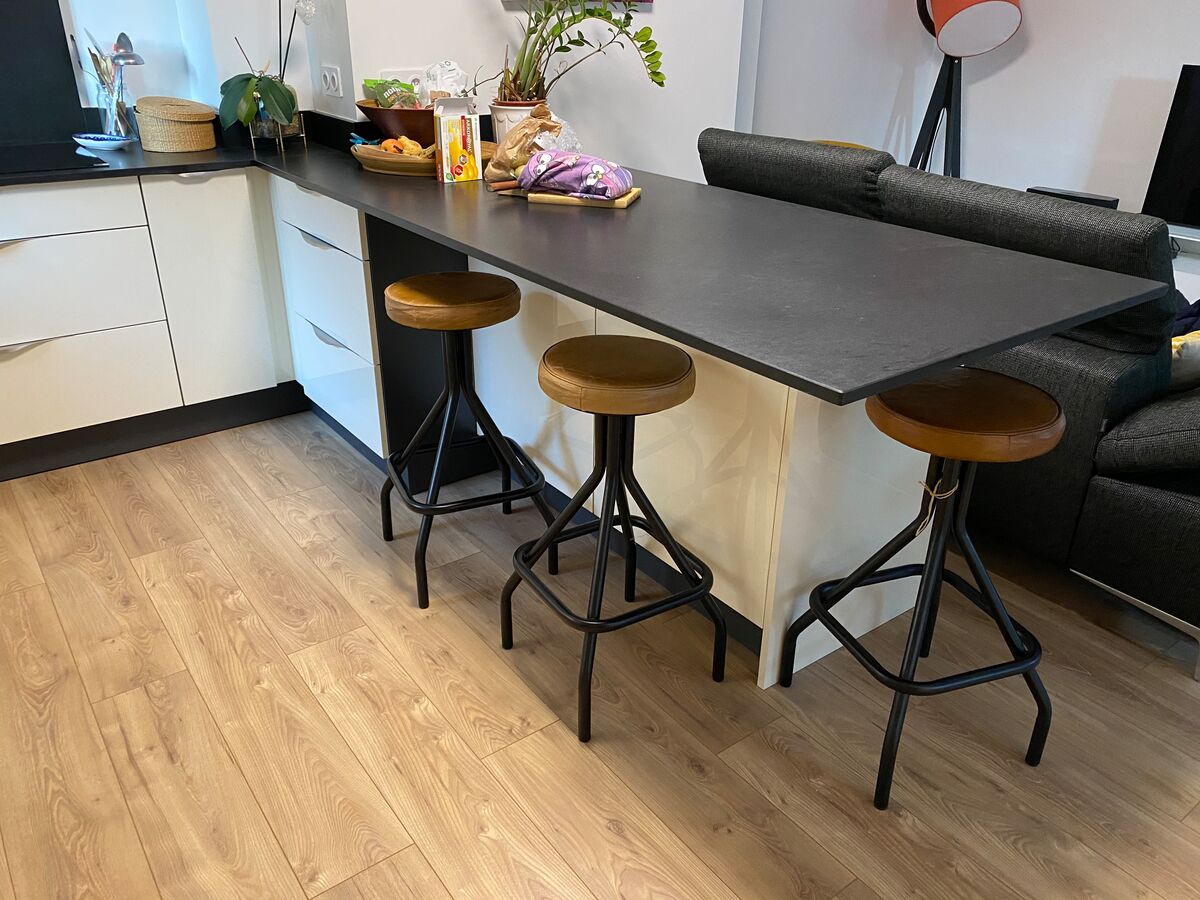 Cuisine avant-après sur mesure Light Pannacotta Mat