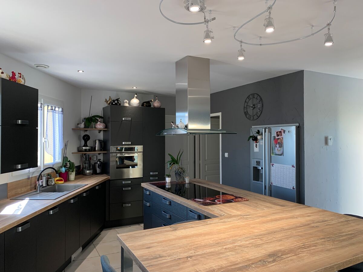 Cuisine avant-après sur mesure Label Métal Brossé