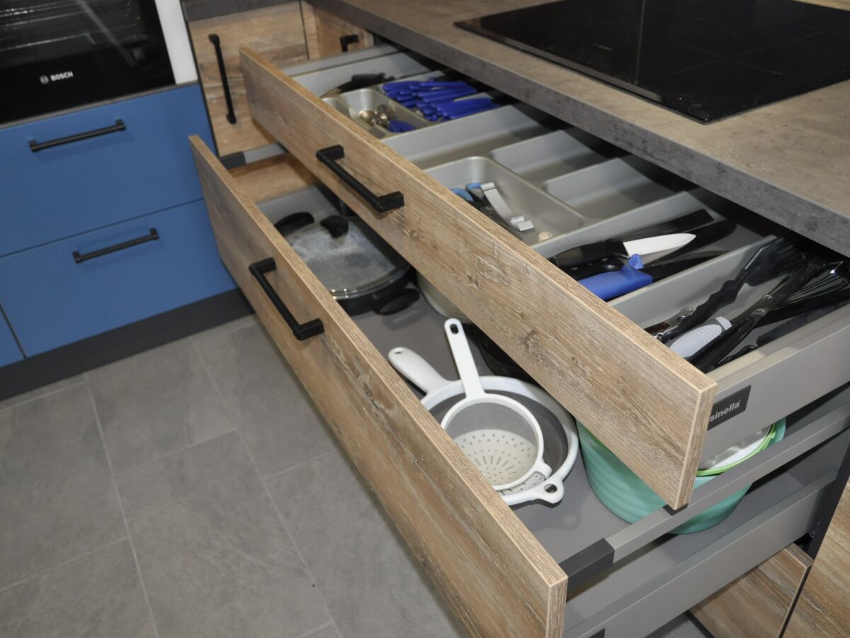 Cuisine avant-après sur mesure Trend Hipster Wood