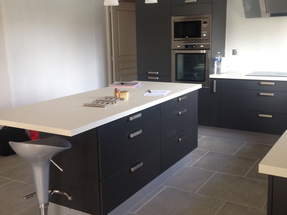 Rénovation cuisine sur mesure Vega Prem'S Ombre