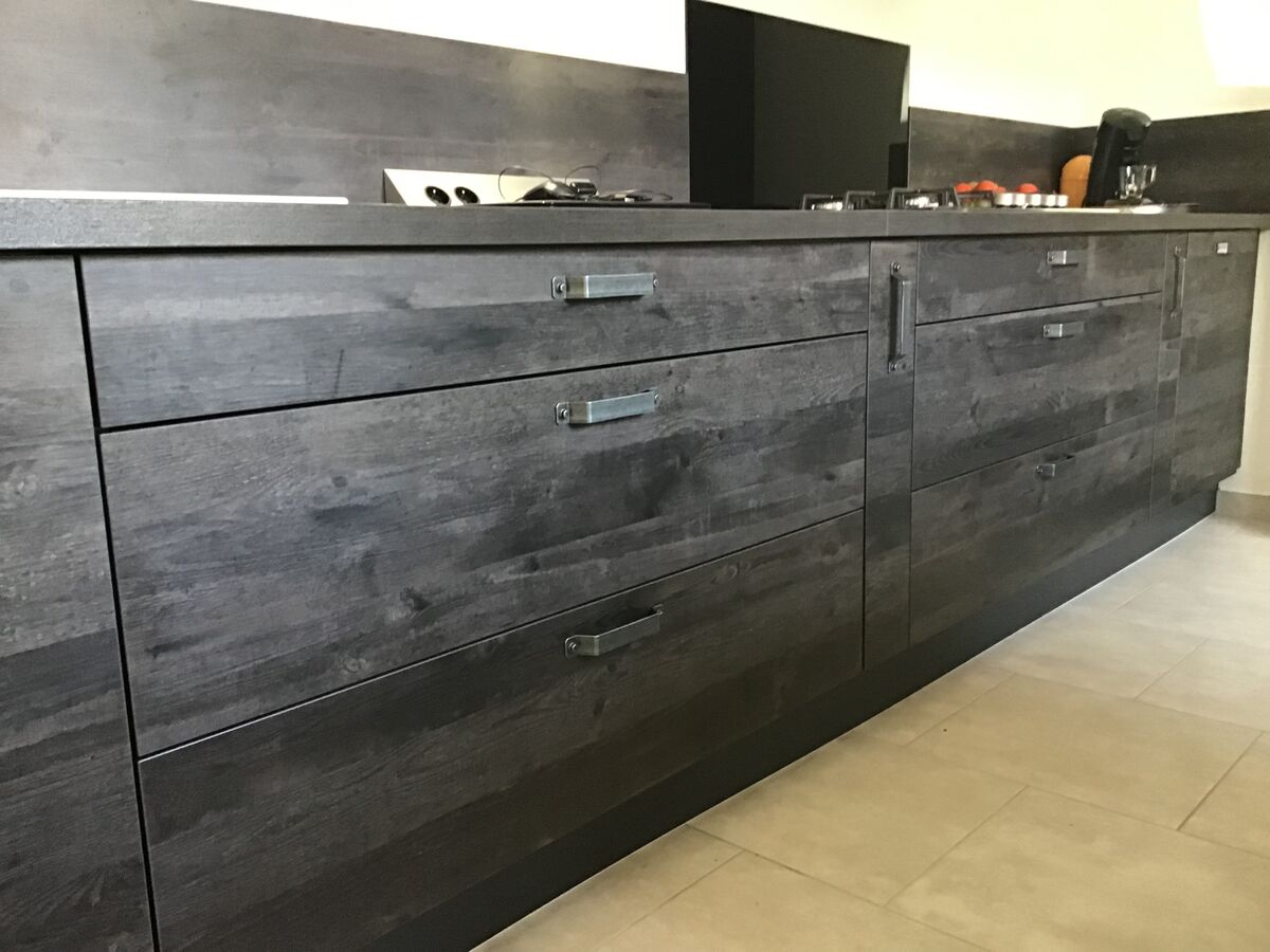 Cuisine avant-après sur mesure Trend Woody Dark