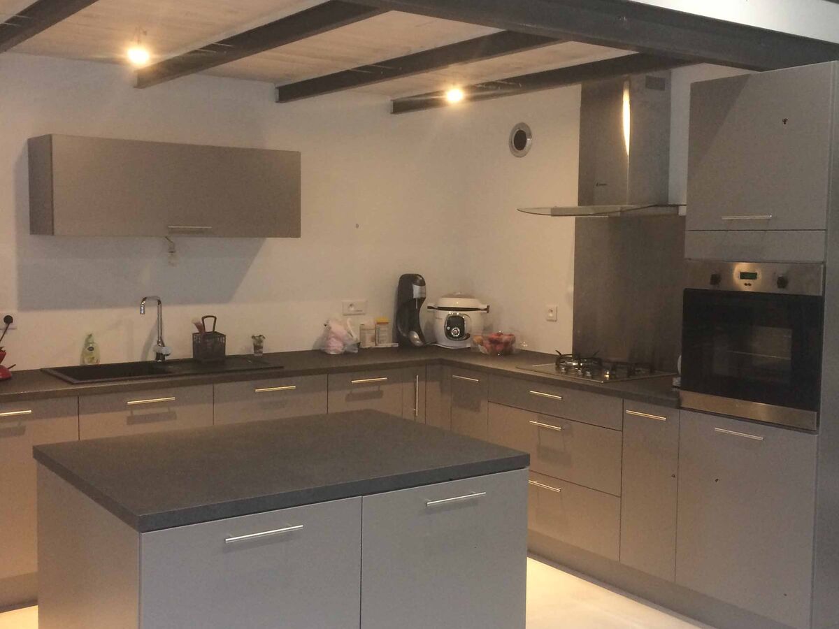 Cuisine avant-après sur mesure Trend + Gris minéral