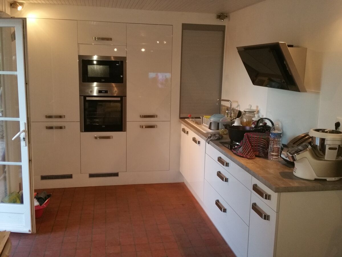 Cuisine équipée sur mesure Petilla Blanc brillant