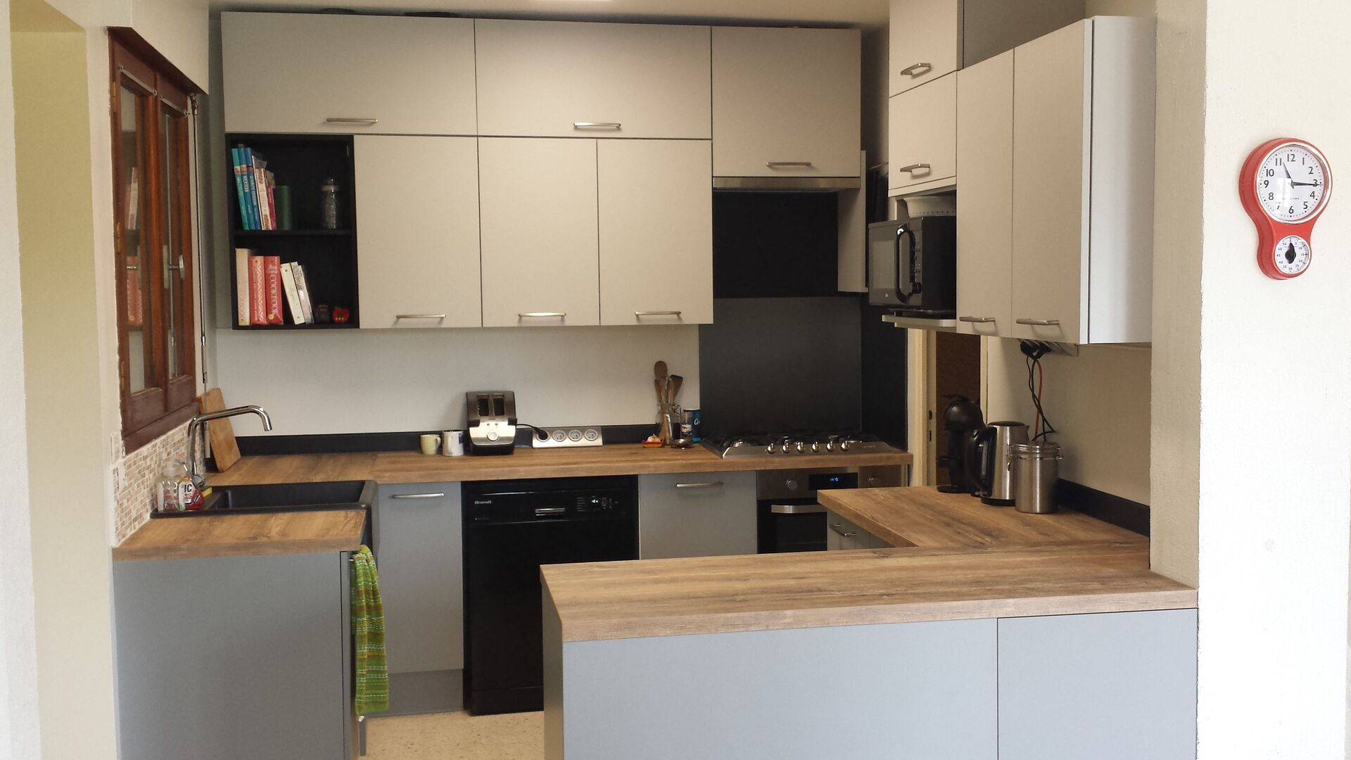 Cuisine équipée sur mesure Trend Mistigris et Vega Gris Minéral