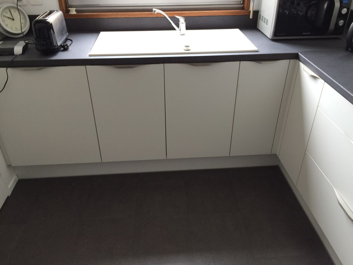 Rénovation cuisine sur mesure Vega Prem'S Blanc