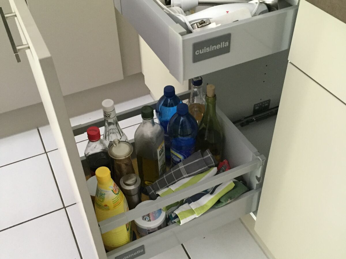 Cuisine avant-après sur mesure Vega Prem'S Gris minéral