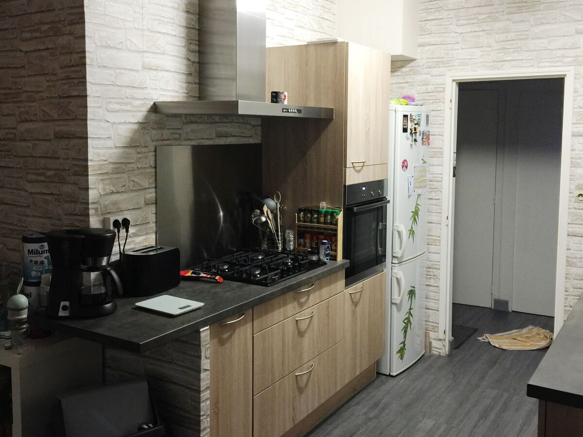 Rénovation cuisine sur mesure Vega + Chêne timber