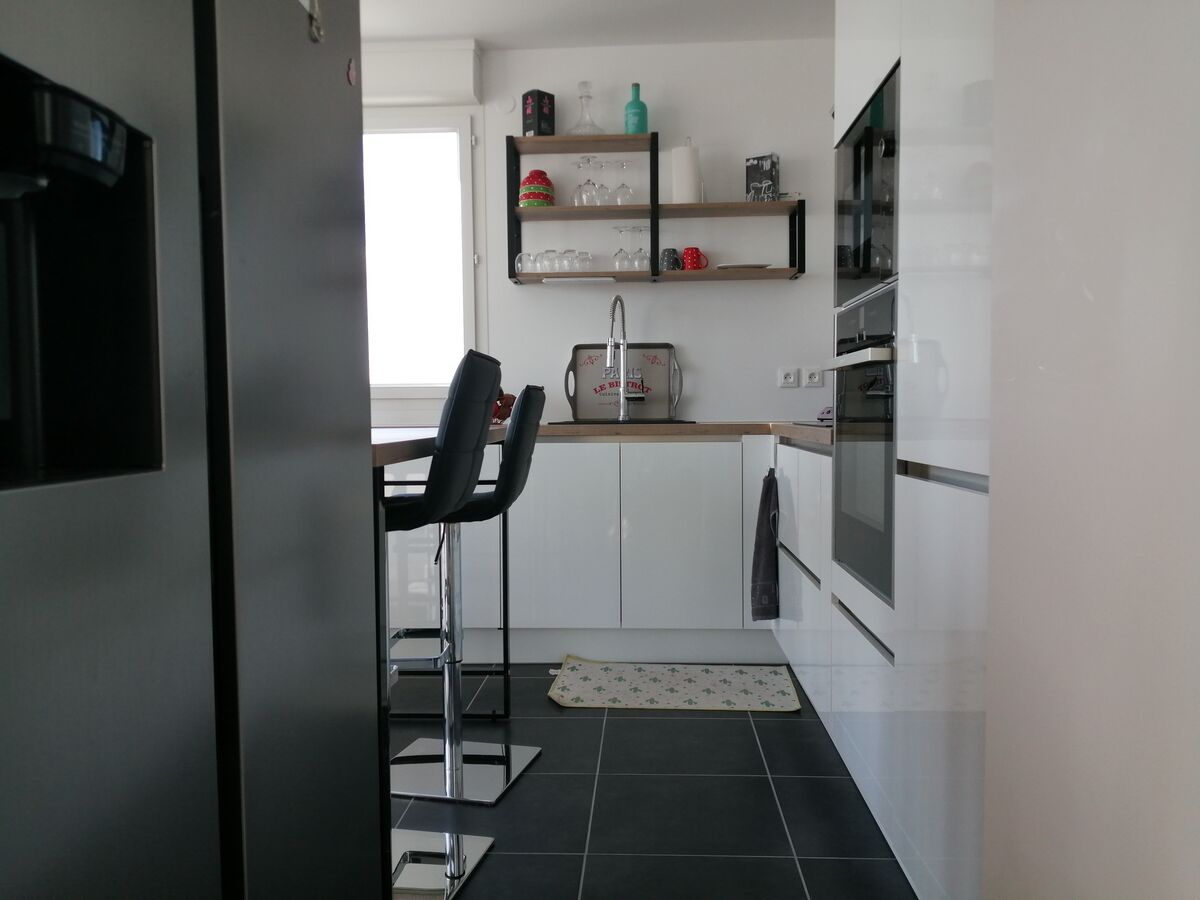 Cuisine avant-après sur mesure Light Blanc Brillant