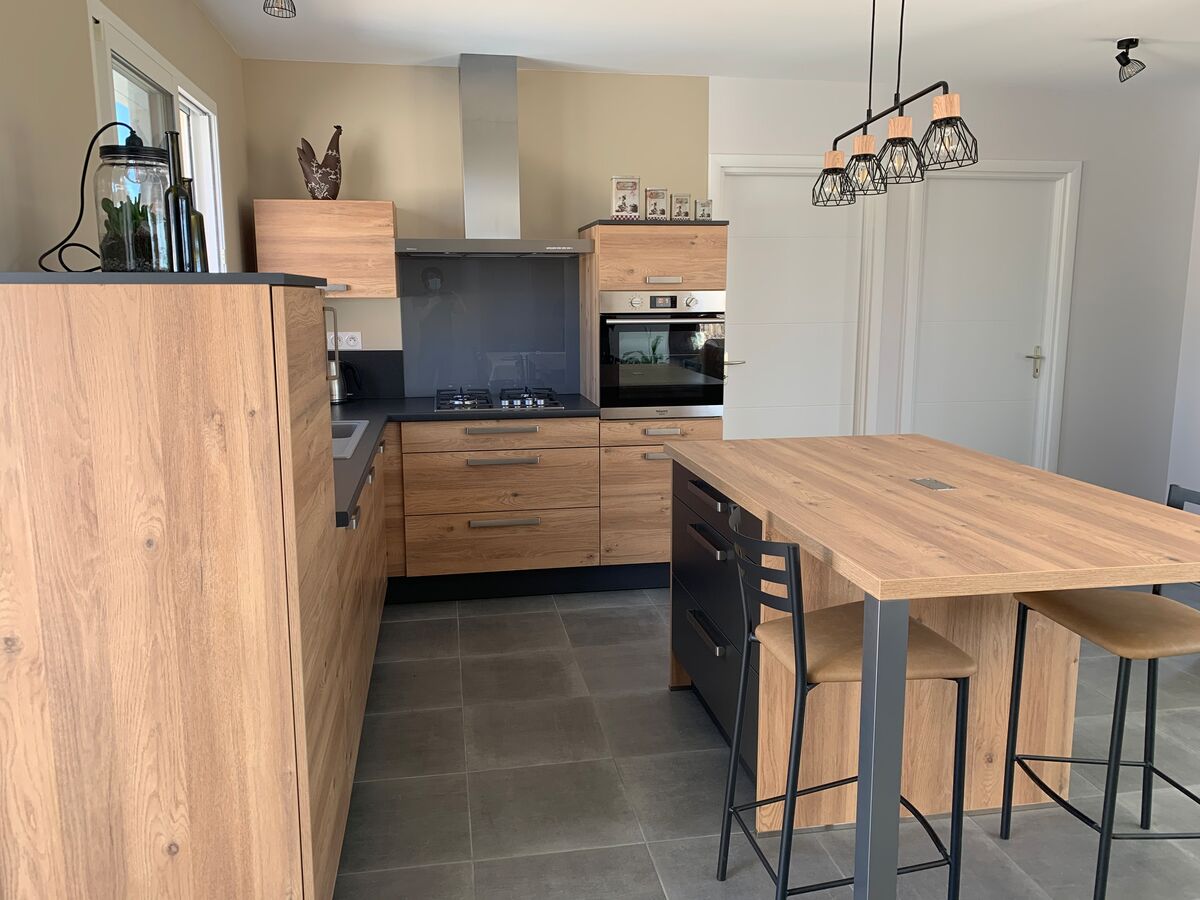 Rénovation cuisine équipée sur mesure Trend Chêne Honey