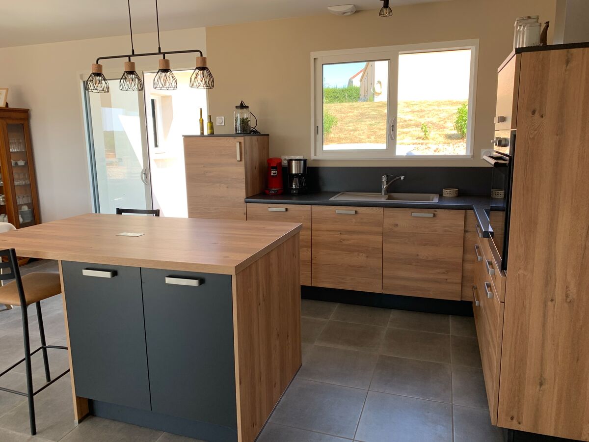 Cuisine avant-après sur mesure Trend Chêne Honey