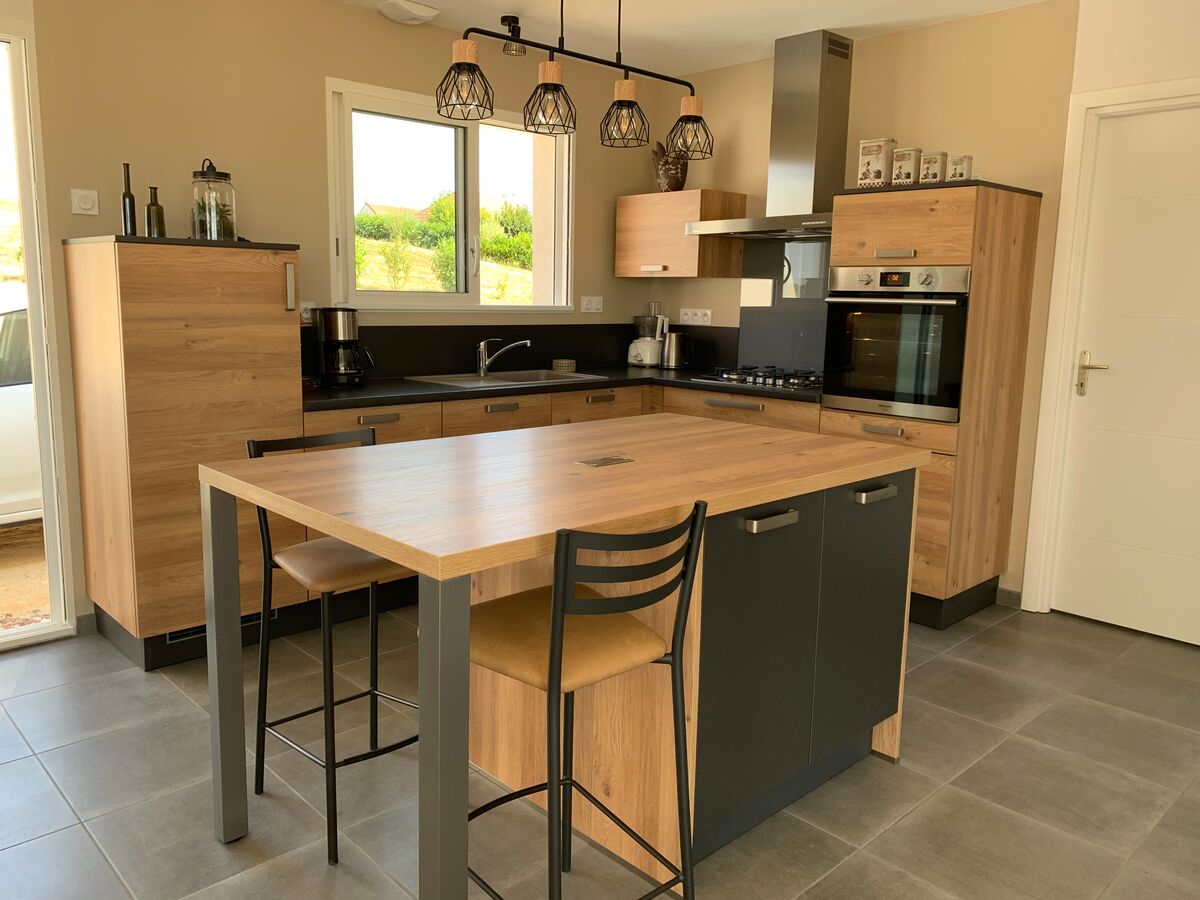 Cuisine avant-après sur mesure Trend Chêne Honey