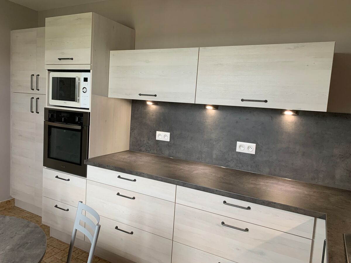 Cuisine avant-après sur mesure Trend Artic Wood