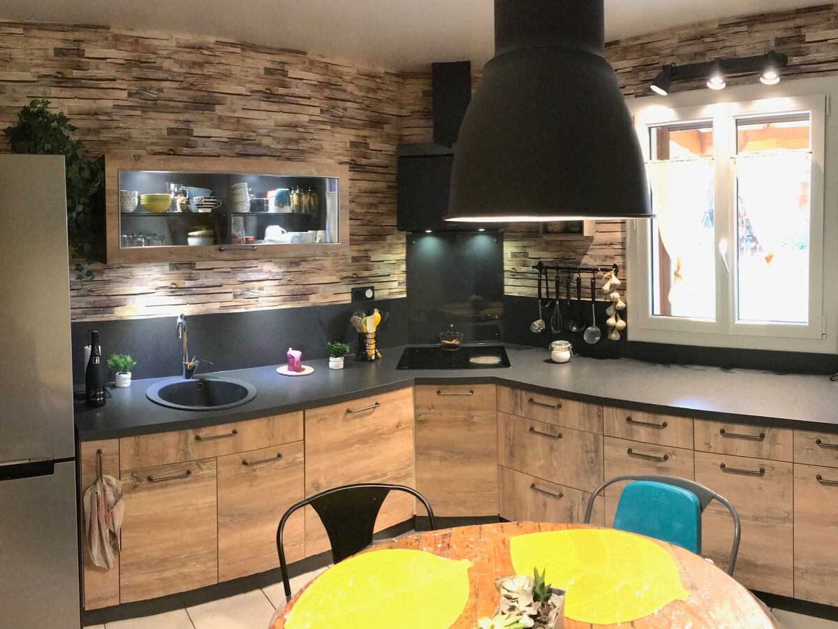 Rénovation cuisine équipée sur mesure Trend Hipster Wood