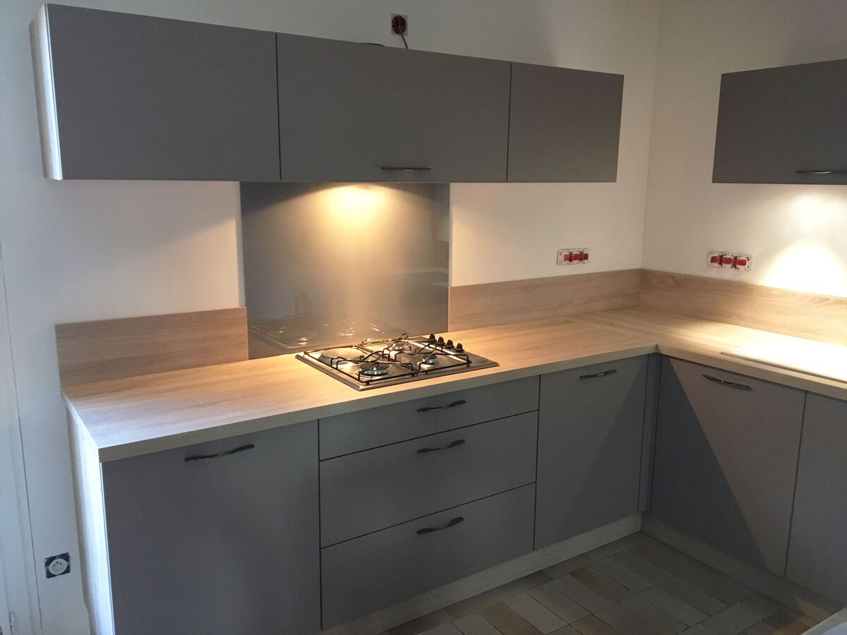 Cuisine avant-après sur mesure Trend + Gris minéral